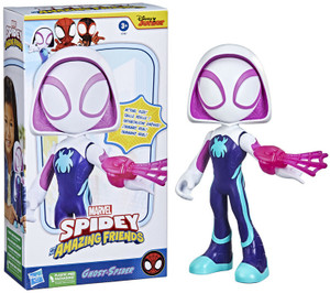Spidey Supersized 23cm - Action Figure Marvel Con Braccia Mobili E Ragnatela - Giocattolo Bambini 3+