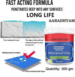 WATER GLUA Agent Roof Waterproof Transparent Glue with brush Leaking