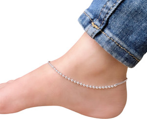 GJH 925 Plain Silver Chain Anklets Sterling Silver Anklet Price in