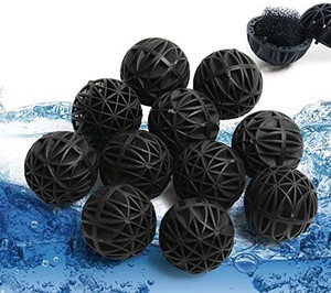 Mr Traders Aquarium filter media 26 Mm Bioballs with Inside Sponge (100
