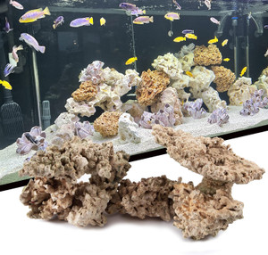 Jainsons Pet Products Fish Tank Reef Rock Porous Bamboo Rock Stone ...