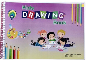 Flipkart.com | MOREL A4 DRAWING SKETCH BOOK 250 PAGES 125 SHEETS 100 ...