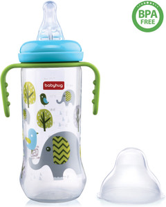 Babyhug Wide Neck Polypropylene  Anti- Colic Feeding Bottle - 250 ml