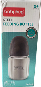 Babyhug Feeding Bottle Animal Print Blue And White Pack of 2 - 125 ml and 150 ml