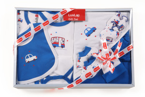 LuvLap Newborn Baby Gift Set of 8 Items, Clothes Set for New born to 3 ...