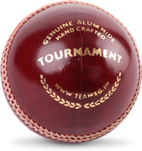 SG Tournament Red Cricket Leather Ball - Image 4