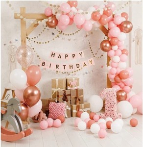 Flipkart Juneja Enterprises Printed Pink Happy Birthday With Pink