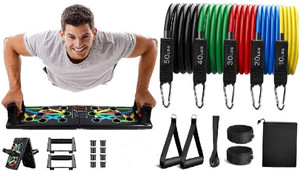 Tavola Per Flessioni 12 In 1 Pieghevole - Sistema Push Up Con Manici Ergonomici, Codice Colore Per Petto, Spalle, Tricipiti, Schiena - Attrezzo Portatile Per Allenamento A Casa - 4