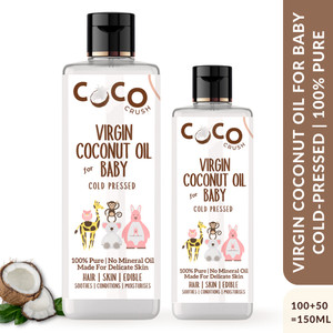Coco Crush Cold Pressed Mustard Pure & Organic Hair & Body Oil for Babies