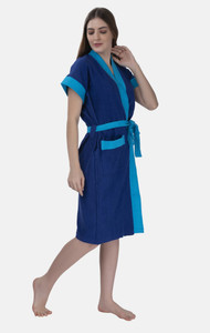 Piftif Blue Strips Free Size Bath Robe - Buy Piftif Blue Strips Free ...