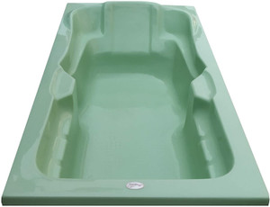 MADONNA Elegant 6 Feet Rectangular Acrylic Fixed Bathtub - Green Alcove Bathtub Price in India ...