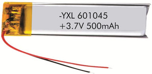 R3 GERMAN 601045 Lipo Single Cell 3 7V 500mAh Lithium Polymer Battery