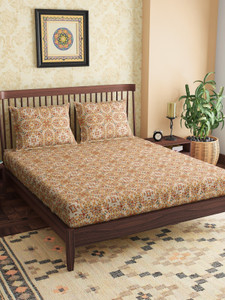 PETAL HOME 300 TC Cotton Queen Printed Flat Bedsheet - Buy PETAL HOME ...