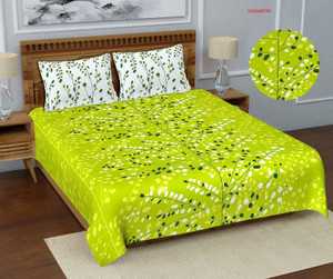 LOCEE Cotton Queen Flat 144 TC Floral Bedsheet - Buy LOCEE Cotton Queen ...