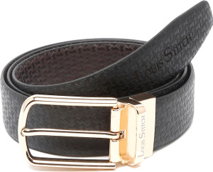 LOUIS STITCH Men Black, Brown Genuine Leather Belt MT-Gold - Price in ...