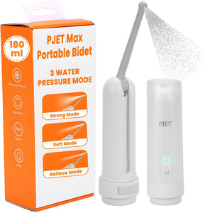 PJET Portable Travel Bidet Spray for Toilet Adjustable Nozzle Angle 18O ...