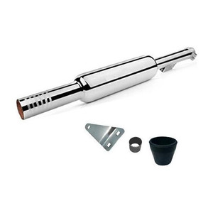 Shopsy WORDZ Chrome Mini Punjab Exhaust for Royal Enfield Classic 350 - Image 1