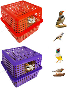 Skystar Birds Breeding Box Finches Sparrow Nest (Pack Of 2)Basket,House