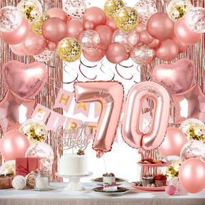 Party Spritz 70th Birthday Decorations for Women Happy Birthday