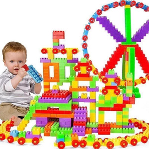 Pulsbery 200 Piece Classic Big Building Bricks | Large Toy Blocks ...