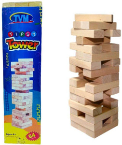 Toys Jenga Timber Tower Tumbling Game for Kids and Adults