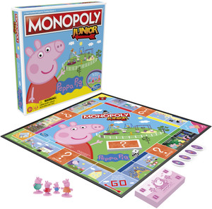 Monopoly Junior 2in1 Board Game - Double-sided Game Board For 2 Games | Thimble Toys