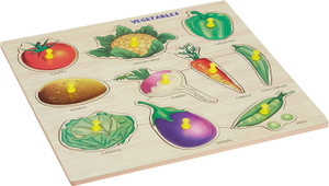 SAFESEED WOODEN VEGETABLE PUZZLE FOR KIDS FOR LEARNING Educational ...