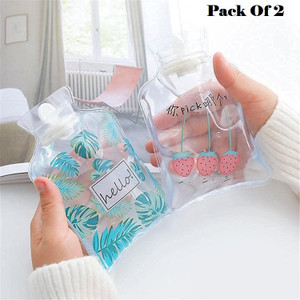 FlyTouch 2 Water Bag Transparent Mini Hot Water Bag Small Pvc Hot Cold Winter Water Bag Liquid