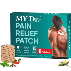 MY Dr. Pain Relief Patch|Cramps,Stiffness,Sports,Gym|Waterproof,No-Odour,Easy Peel-Off Plaster & Patch