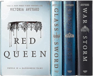 RED QUEEN+ GLASS SWORD + KING'S CAGE + WAR STORM (Red Queen 4 book