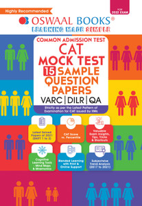 Oswaal CAT Mock Test 15 Sample Question Papers (For 2022 Exam): Buy ...
