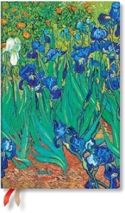 Van Gogh S Irises Maxi Month Horizontal Softcover Flexi Dayplanner