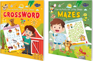 Fun Activity For Little Ones Crossword and Mazes Combo of 2: Buy Fun