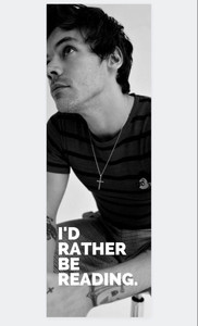 craft maniacs HARRY STYLES RATHER BE READING MATT LAMINATED BOOKMARK