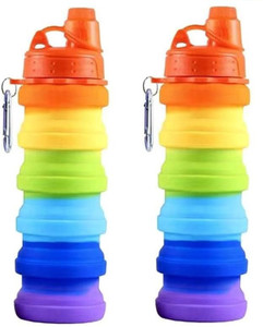 6-Pack Collapsible Water Bottles - Silicone, Leak-Proof, 500ml For Travel & Outdoor - View #4