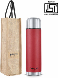 Pexpo 24 Hrs Hot And Cold Flask With Jute Bag Vacuum Insulated Flexo 1000 Ml Flask Buy Pexpo