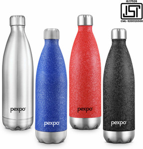 Pexpo 1000ml 24 Hrs Hot And Cold Water Bottle Stainless Steel Vacuum Insulated Electro 1000 Ml