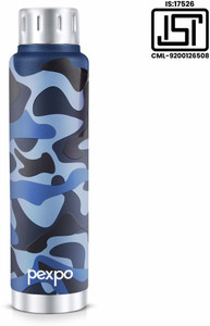 Pexpo Hrs Hot Cold Vacuum Insulated Bottle With Army Printed Design Cameo Ml Flask