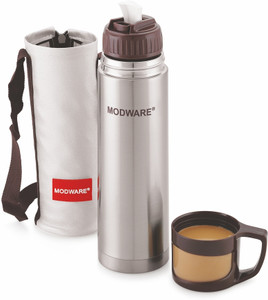 MODWARE Stainless Steel Vacuum Insulated Flask With Cover Hot Cold Water Bottle 750 Ml Flask