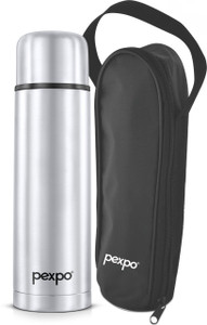 Pexpo Thermosteel Vacuum Flask Hrs Hot And Cold With Zipper Bag Flip Pro Ml Flask Buy