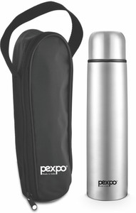 Pexpo Ml Thermosteel Vacuum Flask Hrs Hot And Cold With Zipper Bag Flip Pro Ml Flask