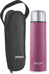 Pexpo Thermosteel Vacuum Flask Hrs Hot And Cold With Zipper Bag Flip Pro Ml Flask Buy