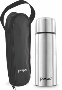 Pexpo Ml Thermosteel Vacuum Flask Hrs Hot And Cold With Zipper Bag Flip Pro Ml Flask