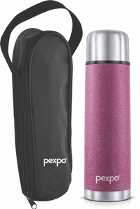 Pexpo Thermosteel Vacuum Flask Hrs Hot And Cold With Zipper Bag Flip Pro Ml Flask Buy