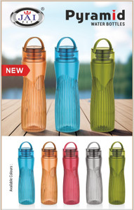 PYRAMID Bouteille En Plastique Mercredi 700 Ml - Léger, Résistant, Idéal Enfants, Matériaux Non Toxiques