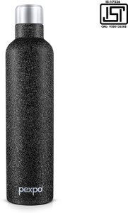 Pexpo 24 Hrs Hot And Cold ISI Certified Vacuum Insulated Water Bottle Oreo Steel Cap 1000 Ml