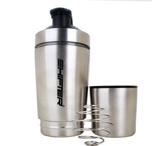 SHIFTER GYM SHAKER STEEL WITH CONTAINER 750 ml Shaker - Buy SHIFTER GYM