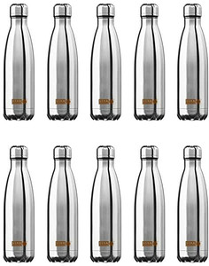 Usha Shriram Stainless Steel Insulated Bottle Pcs Hot Cold Water Bottle Silver Ml