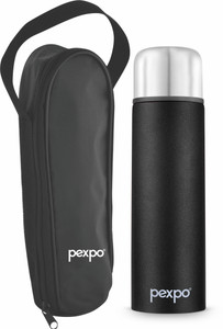 Pexpo Ml Hrs Hot Cold Thermosteel Vacuum Flask With Zipper Bag Flip Pro Ml Flask