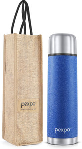 Pexpo Ml Hrs Hot And Cold Flask With Jute Bag Vacuum Insulated Flamingo Ml Flask